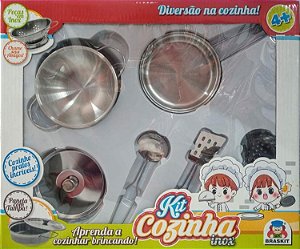 Kit Cozinha Inox Tacho – Braskit Brinquedos