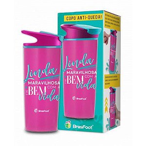 COPO TÉRMICO COM VENTOSA 2135 LINDA MARAVILHOSA