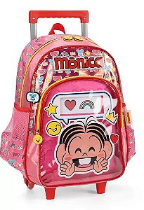 MOCHILA COM RODA PINK MÔNICA IC39722