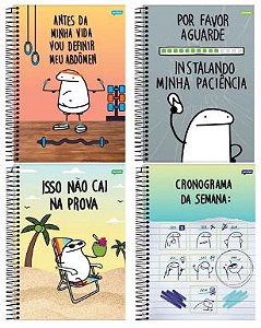 CADERNO EMONJE FLORK 80 FOLHAS