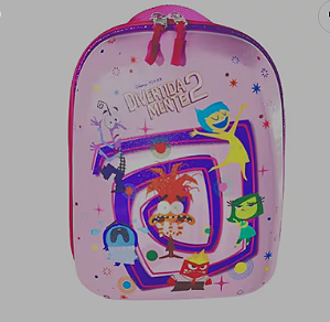 MOCHILA INFANTIL DIVERTIDAMENTE ROLETA AZUL/ROSA