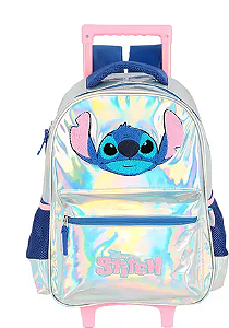 MOCHILA STITCH COM RODA 41682 HOLOGRÁFICA