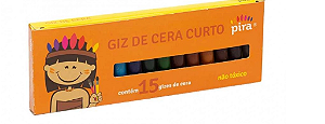 GIZ DE CERA CURTO PIRA C/15CORES PIRA