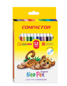 CANETA HIDROCOR NEO PEN GIGANTE 12 CORES