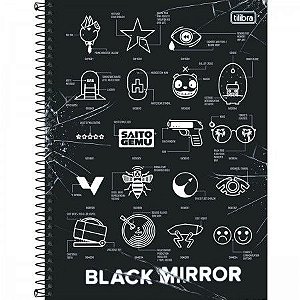 CADERNO 1X1 BLACK MIRROR