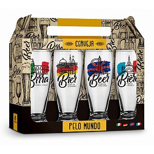 KIT COPOS CERVEJA PELO MUNDO