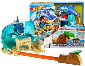 Hot Wheels Pista e Acessório Lançador de Tubarão Mattel no Shoptime