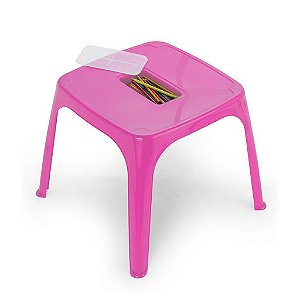 MESA INFANTIL AZUL E ROSA