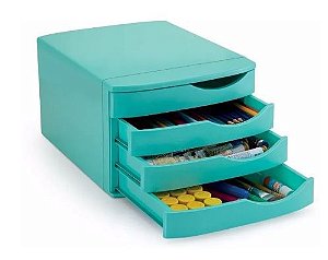 GAVETEIRO AZUL TURQUESA