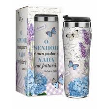 COPO TÉRMICO O SENHOR É MEU PASTOR