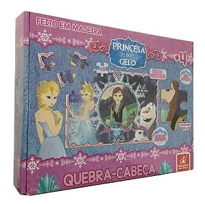 QUEBRA-CABEÇA PRINCESA DO GELO 48 PEÇAS