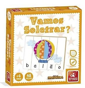 JOGO VAMOS SOLETRAR 48 PEÇAS