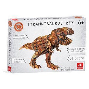 PLANET ADVENTURE TYRANNOSAURUS REX 3D 51 PEÇAS