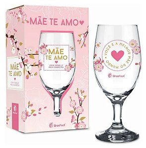 TAÇA -MÃE TE AMO DE CORAÇÃO