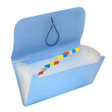 PASTA SANFONADA PORTA CHEQUES C/12 DIV. CANDY COLOR