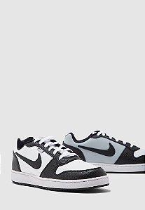 TÊNIS NIKE EBERNON LOW PRM WHITE BLACK WOLF GREY (COMPLETO)