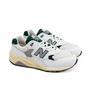 TÊNIS NB 580 WHITE NIGHTWATCH GREEN (COMPLETO)