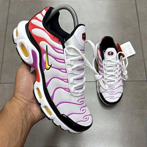 TÊNIS NIKE AIR MAX PLUS WHITE RED MAGENTA (SEM CAIXA)