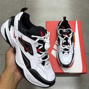 TÊNIS NIKE M2K WHITE BLACK (COMPLETO)