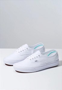 TÊNIS VANS AUTHENTIC COMFYCUSH TRUE WHITE TRUE WHITE (COMPLETO)