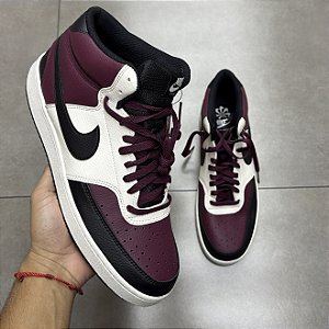 TÊNIS NIKE COURT VISION MID PRETO/ROXO (SEM CAIXA)