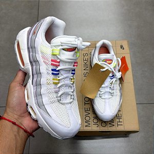 TÊNIS NIKE AIR MAX 95 "WHITE MULTI" ON THE WAY (COMPLETO)