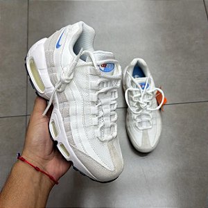 TÊNIS NIKE AIR MAX 95 SUMMIT WHITE UNIVERSITY BLUE (SEM CAIXA)
