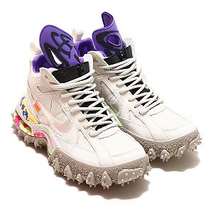 TÊNIS OFF-WHITE x NIKE TERRA FORMA SUMMIT WHITE AND PSYCHIC PURPLE (COMPLETO)