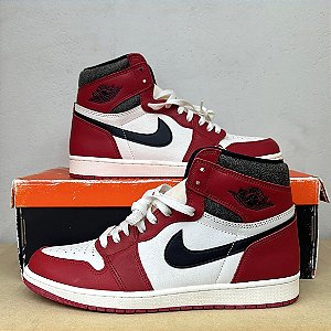 TÊNIS NIKE AIR JORDAN 1 HIGH CHICAGO LOST AND FOUND (COMPLETO)