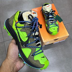 TÊNIS OFF-WHITE X NIKE ZOOM TERRA KIGER 5 GREEN (COMPLETO)