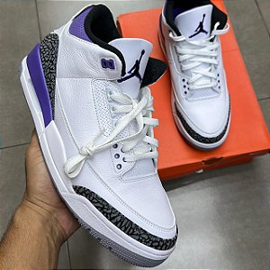 TÊNIS AIR JORDAN 3 DARK IRIS (COMPLETO)