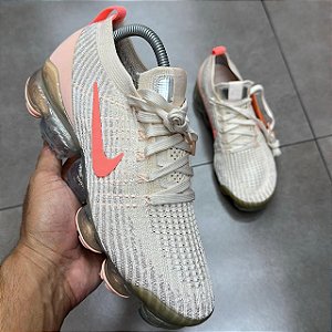 TÊNIS NIKE AIR VAPORMAX FLYKNIT 3 LIGHT CREAM (SEM CAIXA)