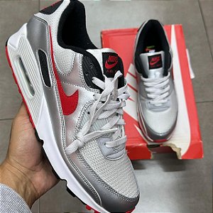 TÊNIS NIKE AIR MAX 90 ICONS SILVER BULLET (COMPLETO)