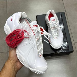 TÊNIS SUPREME X NIKE AIR ZOOM COURTPOSITE WHITE (COMPLETO)