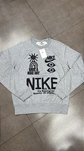 MOLETOM NIKE SPORTSWEAR FRENCH TERRY GREY