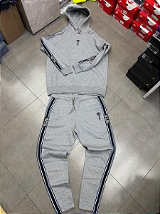 TRACKSUIT TRAPSTAR IRONGATE CHENILLE ARCH HOODED GREY SEA BLUE