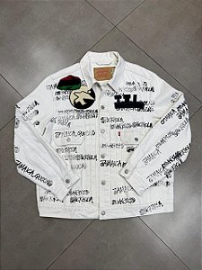 STÜSSY X OUR LEGACY X DENIM TEARS JAQUETA TTL DENIM WHITE