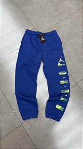 CALÇA NIKE AIR JORDAN BASELINE FRENCH TERRY RACER BLUE