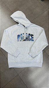 MOLETOM PALACE EARTHY HOOD GREY MARL