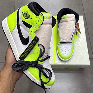 TÊNIS AIR JORDAN 1 HIGH OG VISIONAIRE VOLT (COMPLETO)