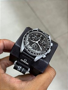 SWATCH X OMEGA RELÓGIO BIOCERAMIC MOONSWATCH MISSION TO THE MOON 8,5/10