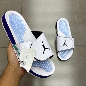 CHINELO JORDAN HYDRO V RETRO NEW EMERALD GRAPE ICE (SEM CAIXA)