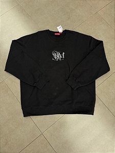 CREWNECK SUPREME OVERLAP BLACK SS22-W1