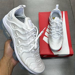 TÊNIS NIKE AIR VAPORMAX PLUS WHITE PURE PLATINUM (COMPLETO)