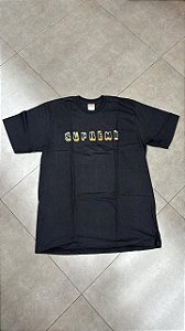 CAMISETA SUPREME STENCIL BLACK