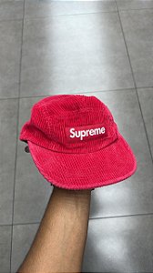 BONÉ SUPREME CORDUROY CAMP RED