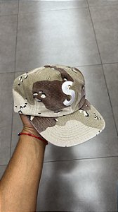 BONÉ SUPREME PIGMENT S LOGO 6-PANEL DESERT CAMO
