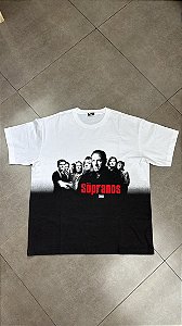 CAMISETA KITH FOR THE SOPRANOS OMBRE POSTER VINTAGE WHITE