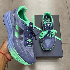 TÊNIS TAG HEUER X NEW BALANCE SC ELITE V5 BLUE PURPLE (COMPLETO)