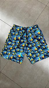 BERMUDA VILEBREQUIN MOOREA FISH PRINT NAVY